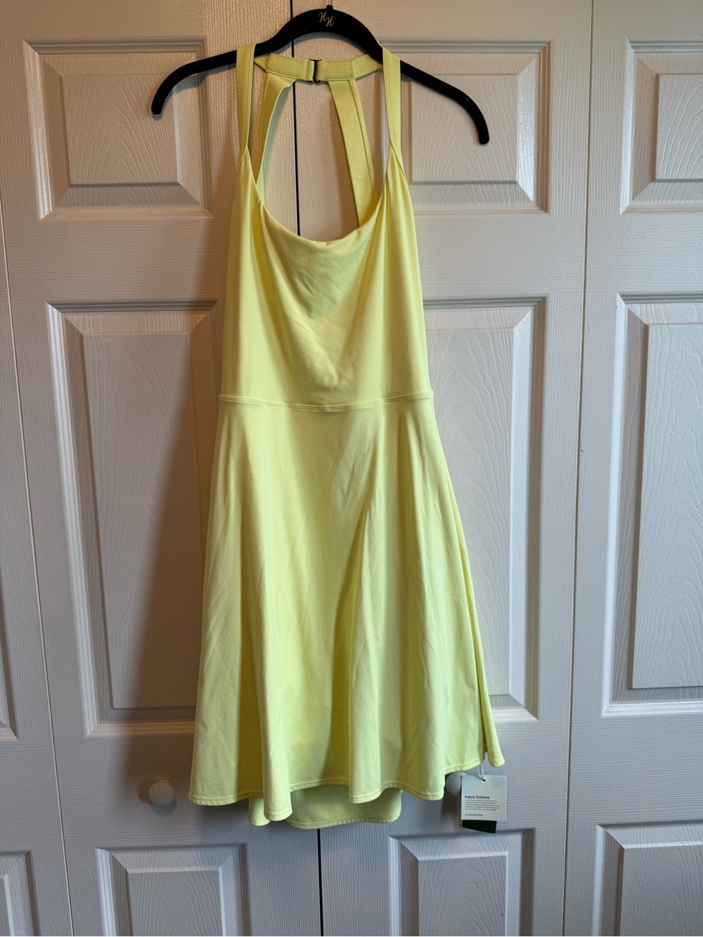 Sleeveless Yellow Halter Tennis Dress